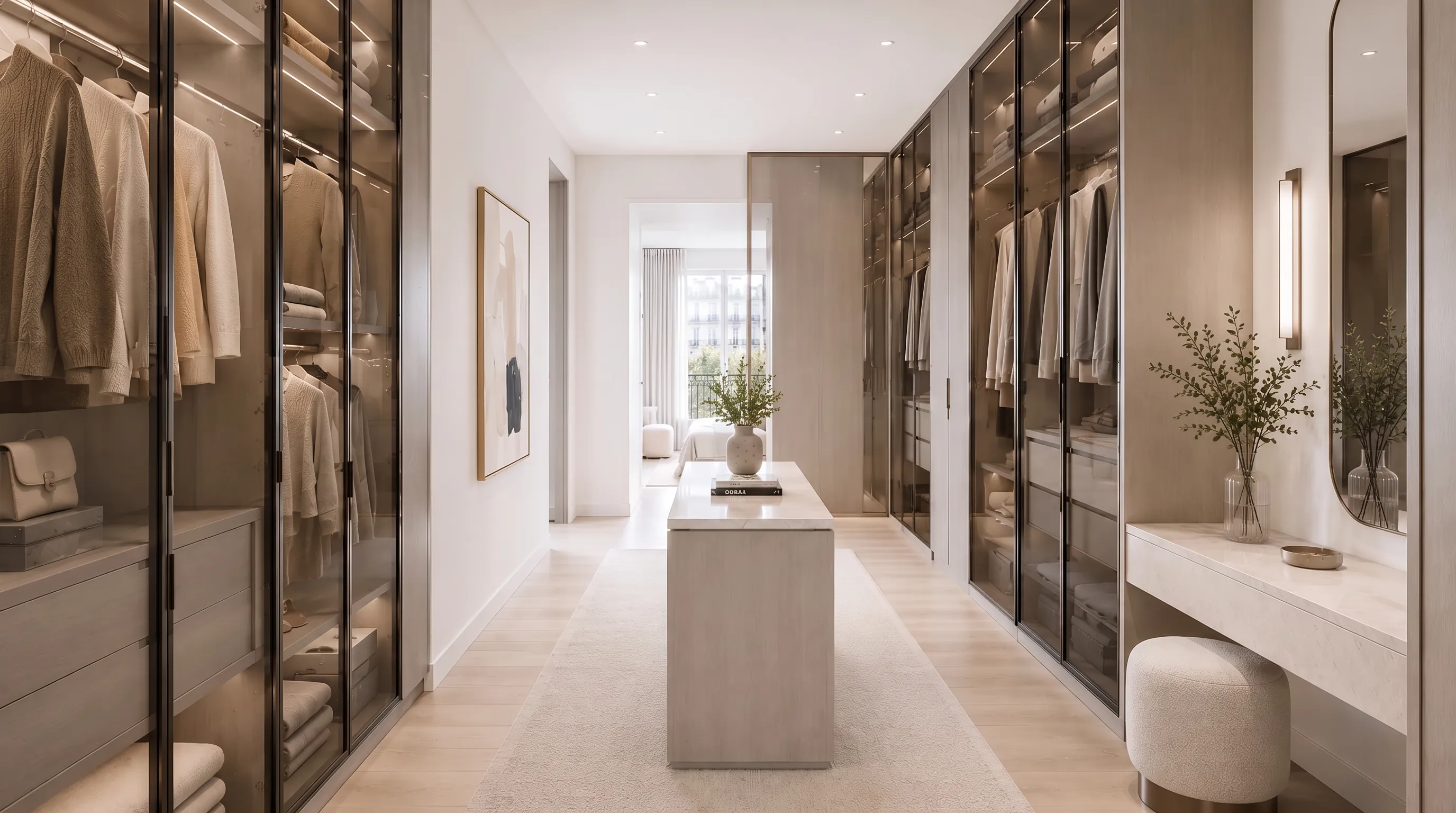 Atelier 22 — Vestidor con isla central